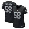Jackson Powers-Johnson Las Vegas Raiders Nike Women's Game Jersey - Black - Front View