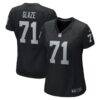 DJ Glaze Las Vegas Raiders Nike Women's Game Jersey - Black - Front View