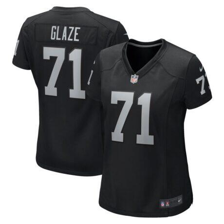DJ Glaze Las Vegas Raiders Nike Women's Game Jersey - Black - Front View
