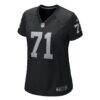 DJ Glaze Las Vegas Raiders Nike Women's Game Jersey - Black - Side View
