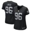 Jonah Laulu Las Vegas Raiders Nike Women's Game Jersey - Black - Front View