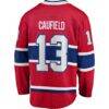 Cole Caufield Montreal Canadiens Fashion7 Home Premier Breakaway Player Jersey - Red - Detail View