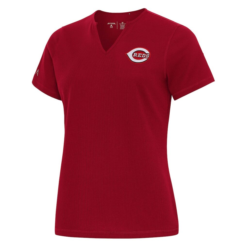 Cincinnati Reds Antigua Women's Notch Neck T-Shirt