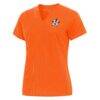 Houston Astros Antigua Women's Notch Neck T-Shirt - Orange - Front View
