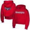 Washington Mystics Girls Youth Top Closer Fashion Pullover Hoodie - Red - Front View