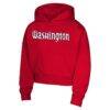 Washington Mystics Girls Youth Top Closer Fashion Pullover Hoodie - Red - Side View