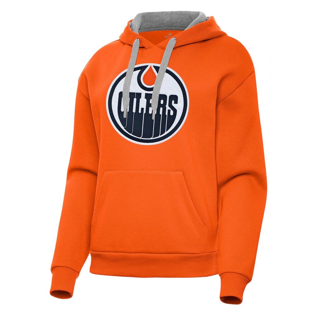 Edmonton Oilers Antigua Women's Victory Pullover Hoodie