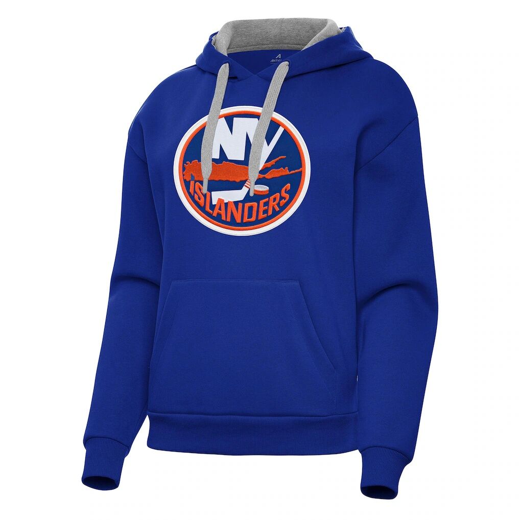 New York Islanders Antigua Women's Victory Pullover Hoodie - Royal