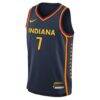 Aliyah Boston Indiana Fever Nike Youth Explorer Swingman Jersey - Navy - Side View