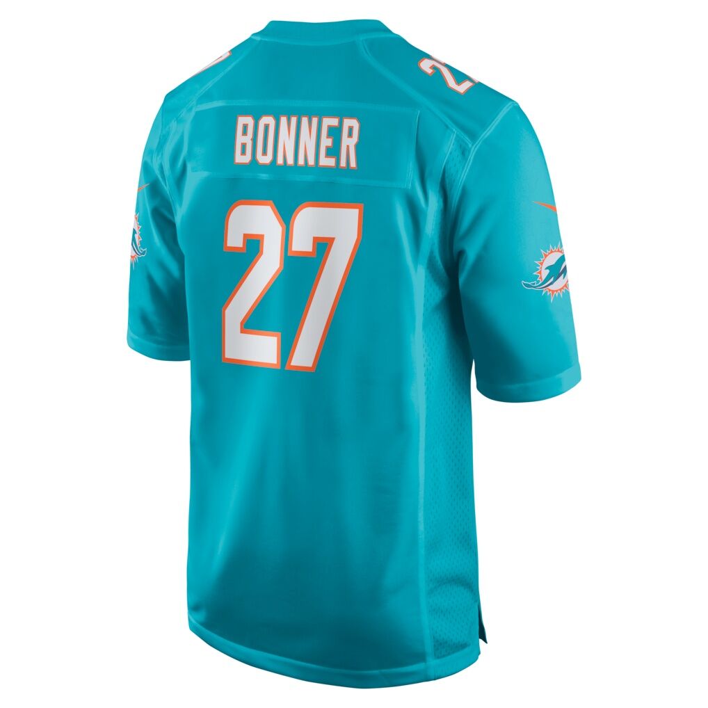 Ethan Bonner Miami Dolphins Nike  Game Jersey -  Aqua
