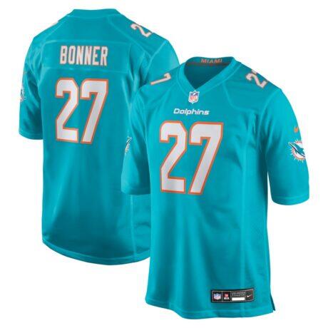 Ethan Bonner Miami Dolphins Nike Game Jersey - - Front View