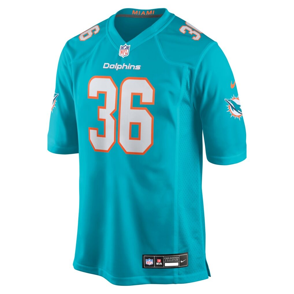 Storm Duck Miami Dolphins Nike  Game Jersey -  Aqua
