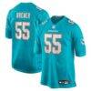 Aaron Brewer Miami Dolphins Nike Game Jersey - - Front View