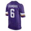 Brian Asamoah II Minnesota Vikings Nike Game Jersey - Purple - Detail View