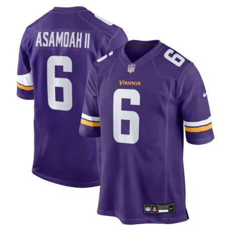 Brian Asamoah II Minnesota Vikings Nike Game Jersey - Purple - Front View