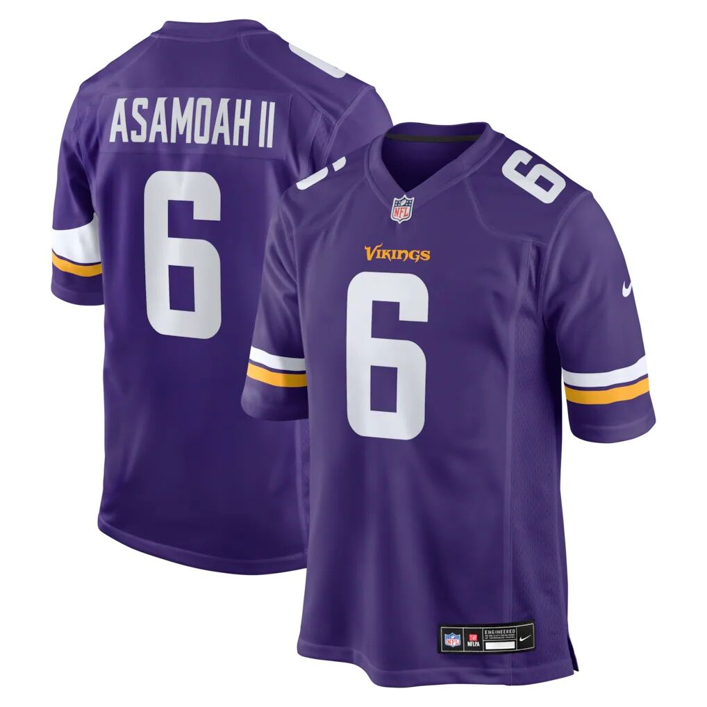 Brian Asamoah II Minnesota Vikings Nike  Game Jersey
