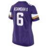 Brian Asamoah II Minnesota Vikings Nike Women's Game Jersey - Purple - Detail View