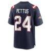 Dell Pettus New England Patriots Nike Game Jersey - Navy - Detail View