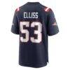 Christian Elliss New England Patriots Nike Game Jersey - Navy - Detail View