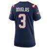 Demario Douglas New England Patriots Nike Women's Game Jersey - Navy - Detail View
