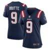 Kayshon Boutte New England Patriots Nike Women's Game Jersey - Navy - Front View