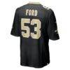Jaylan Ford New Orleans Saints Nike Game Jersey - Black - Detail View