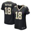 Spencer Rattler New Orleans Saints Nike Women's Game Jersey - Black - Front View