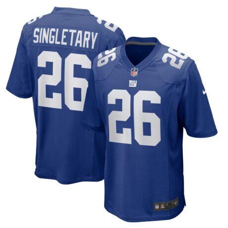 Devin Singletary New York Giants Nike Team Game Jersey - - Front View