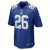 Devin Singletary New York Giants Nike Team Game Jersey - - Side View