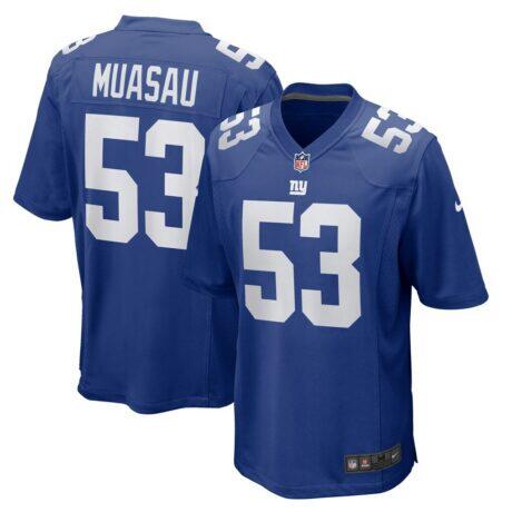 Darius Muasau New York Giants Nike Team Game Jersey - - Front View