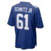 John Michael Schmitz Jr. New York Giants Nike Team Game Jersey - - Detail View