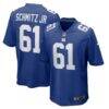 John Michael Schmitz Jr. New York Giants Nike Team Game Jersey - - Front View