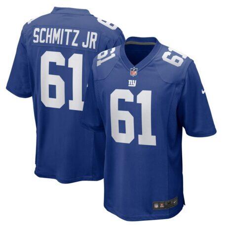 John Michael Schmitz Jr. New York Giants Nike Team Game Jersey - - Front View