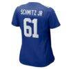 John Michael Schmitz Jr. New York Giants Nike Women's Game Jersey - - Detail View
