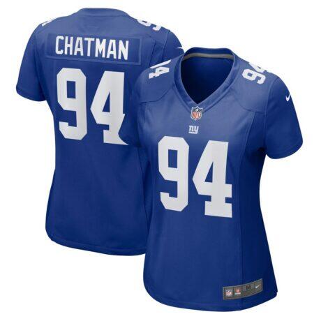 Elijah Chatman New York Giants Nike Women's Game Jersey - - Front View
