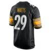 Ryan Watts Pittsburgh Steelers Nike Game Jersey - Black - Detail View