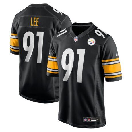 Logan Lee Pittsburgh Steelers Nike Game Jersey - Black - Front View