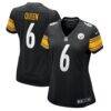 Patrick Queen Pittsburgh Steelers Nike Women's Team Game Jersey - Black - Front View
