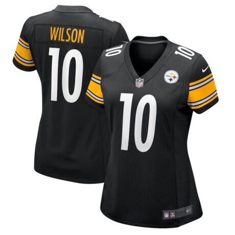 Roman Wilson Pittsburgh Steelers Nike Women's Team Game Jersey - Black - Front View