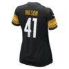 Payton Wilson Pittsburgh Steelers Nike Women's Team Game Jersey - Black - Detail View