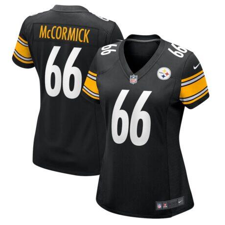 Mason McCormick Pittsburgh Steelers Nike Women's Team Game Jersey - Black - Front View