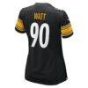 T.J. Watt Pittsburgh Steelers Nike Women's Team Game Jersey - Black - Detail View