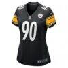 T.J. Watt Pittsburgh Steelers Nike Women's Team Game Jersey - Black - Side View