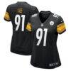 Logan Lee Pittsburgh Steelers Nike Women's Team Game Jersey - Black - Front View