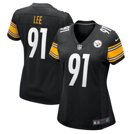 Logan Lee Pittsburgh Steelers Nike Women's Team Game Jersey - Black - Front View