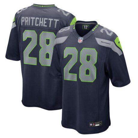 Nehemiah Pritchett Seattle Seahawks Nike Game Jersey - - Front View