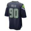 Jarran Reed Seattle Seahawks Nike Game Jersey - College Navy - Detail View