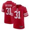 Isaac Guerendo San Francisco 49ers Nike Game Jersey - - Front View