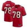 Tristan Wirfs Tampa Bay Buccaneers Nike Game Jersey - Red - Front View