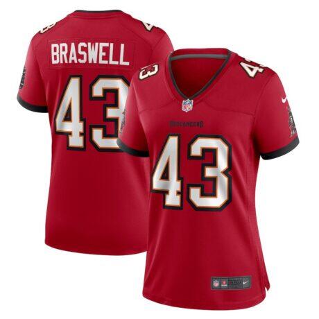 Chris Braswell Tampa Bay Buccaneers Nike Women's Team Game Jersey - Red - Front View